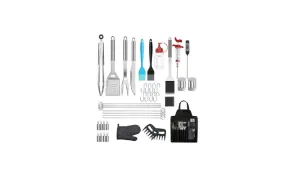 41-Piece Stainless Steel BBQ Tool Set With Apron