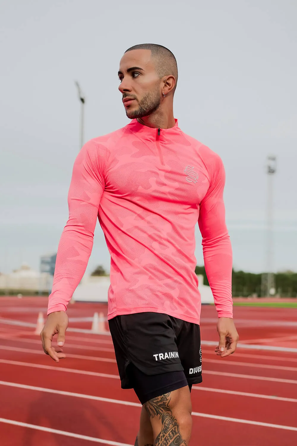 Assault 1/4 Zip Top - Pink