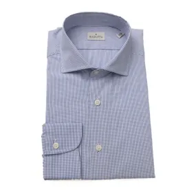 Bagutta Light Blue Cotton Men Men's Shirt