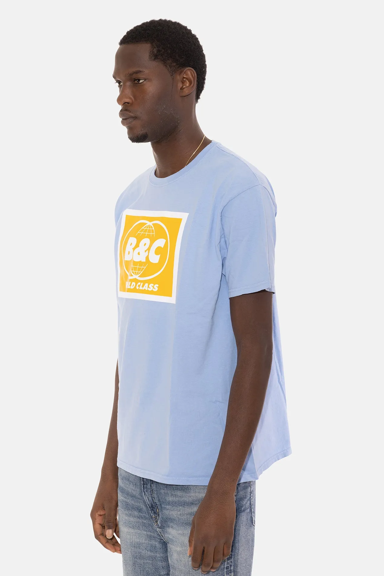B&C World Class Tee Cornflower Blue