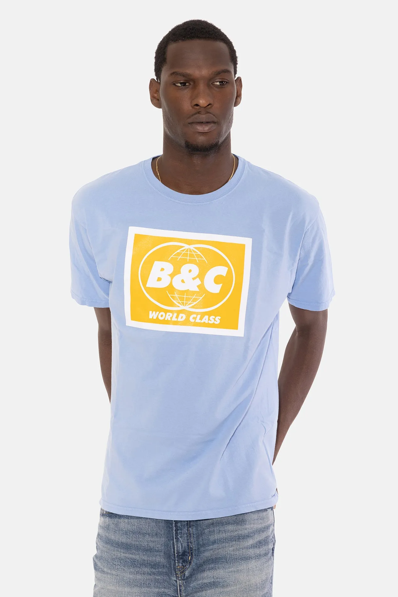 B&C World Class Tee Cornflower Blue