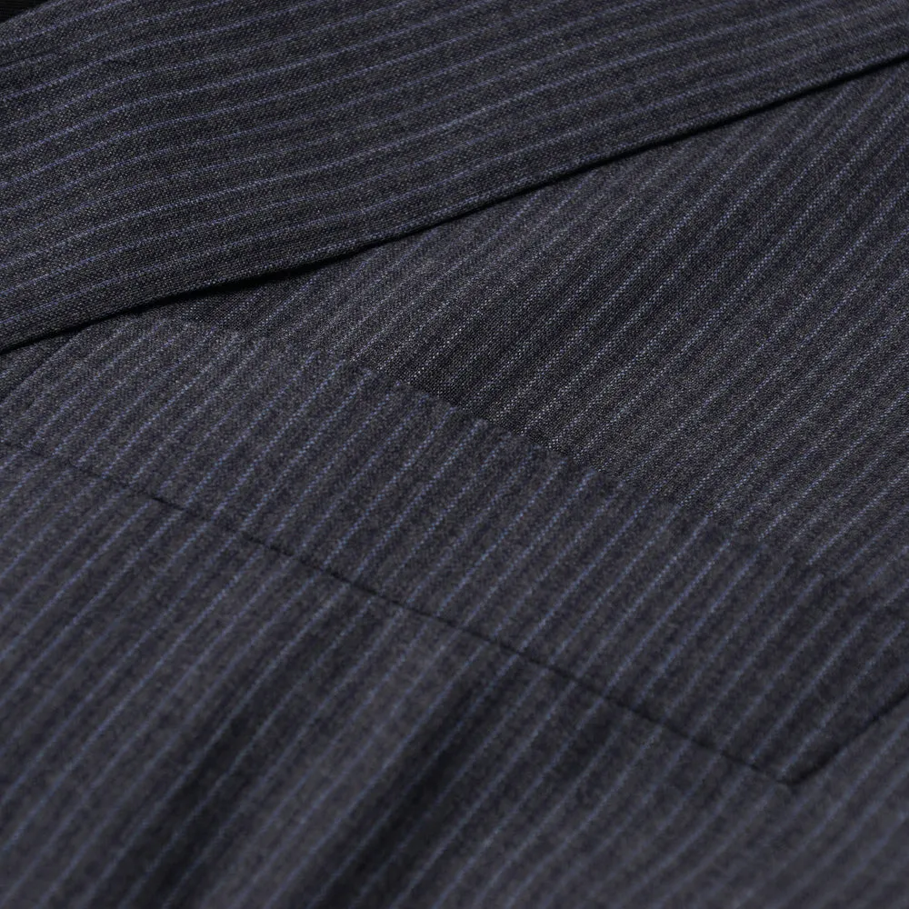 Belvest Gray Stripe Super 130s Suit
