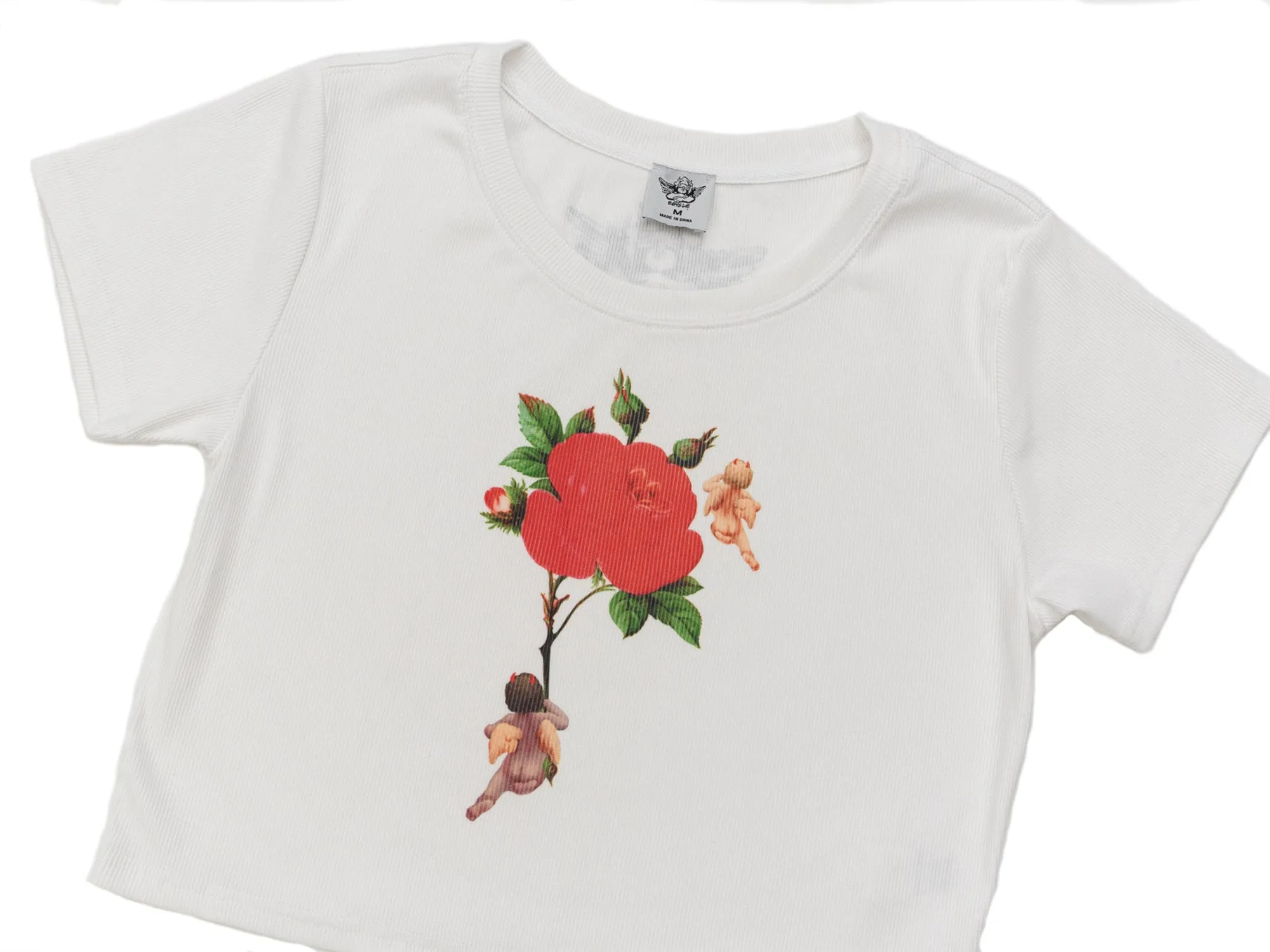 Boys Lie Rising Angels Mini Tee 'White'