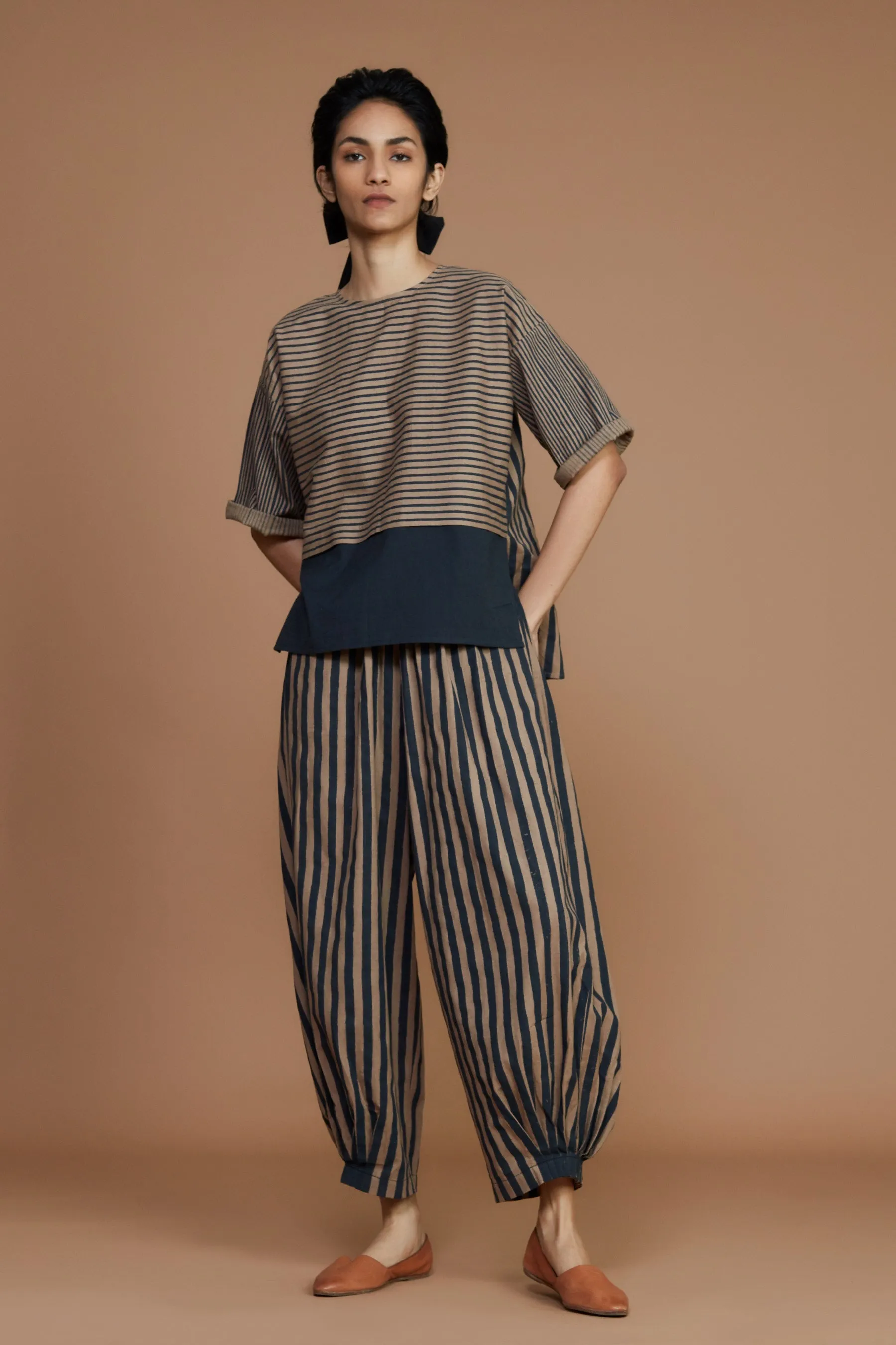 Brown with Charcoal Striped CB Ekin Set