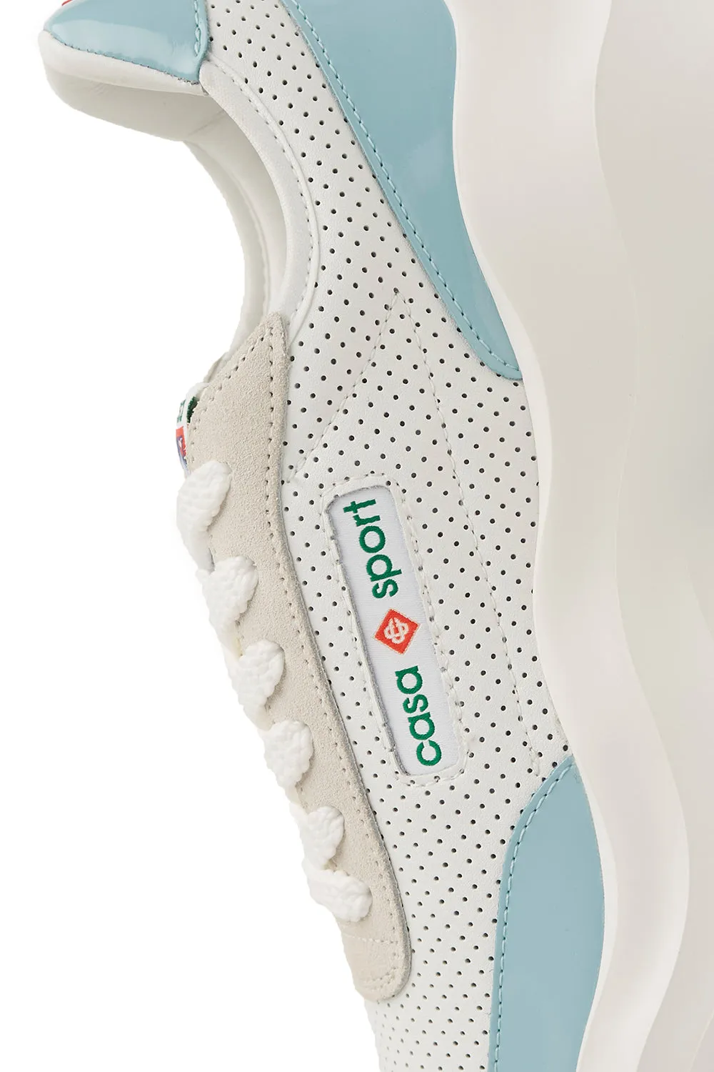 Casablanca Mens Atlantis Sneaker 'White/Light Blue'