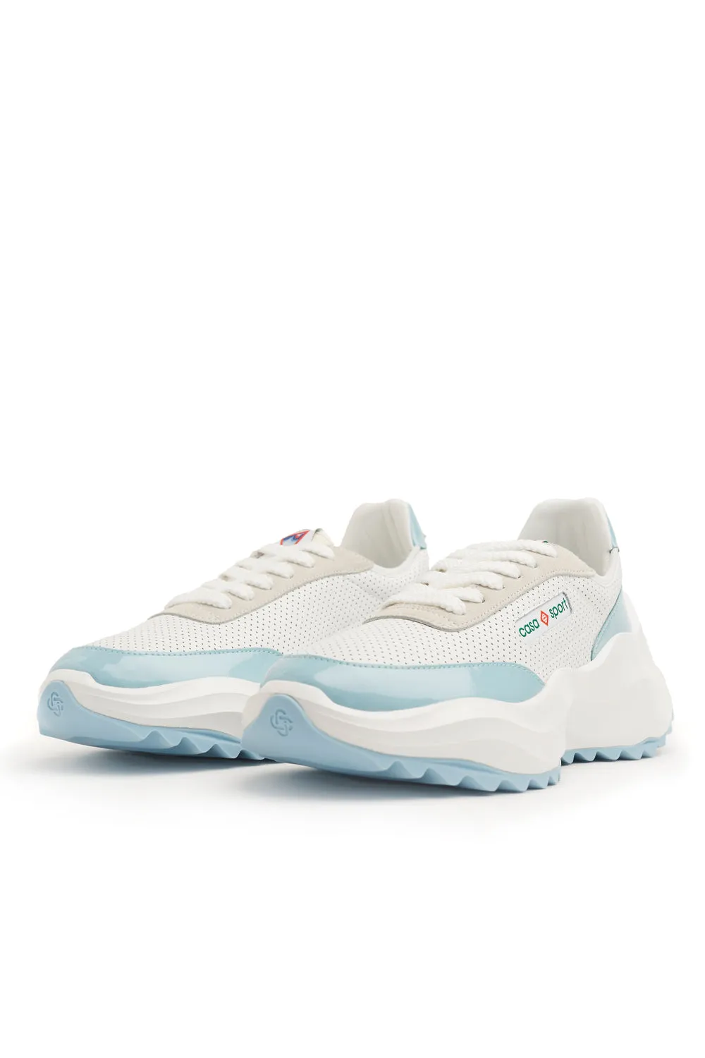 Casablanca Mens Atlantis Sneaker 'White/Light Blue'