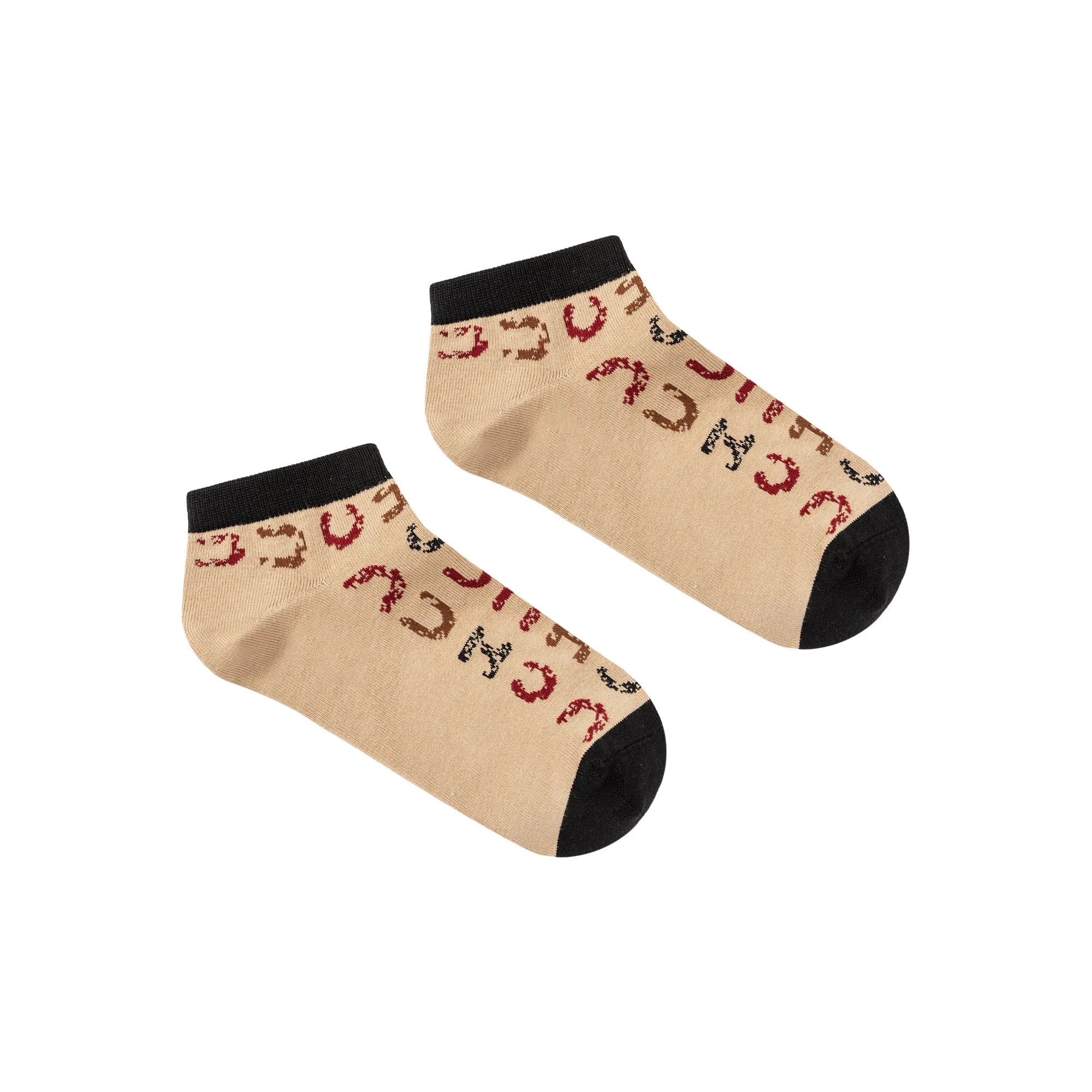 Color Chuu Lettering Pattern Socks