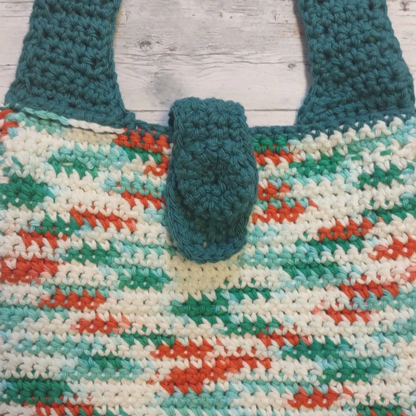 Crochet Knit Handmade Festival Tote Bag
