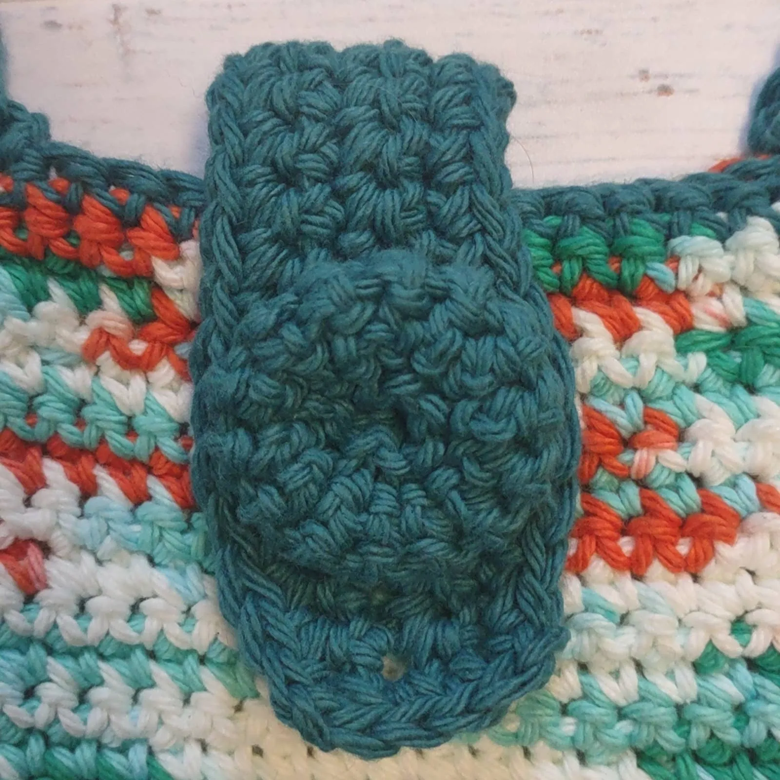 Crochet Knit Handmade Festival Tote Bag