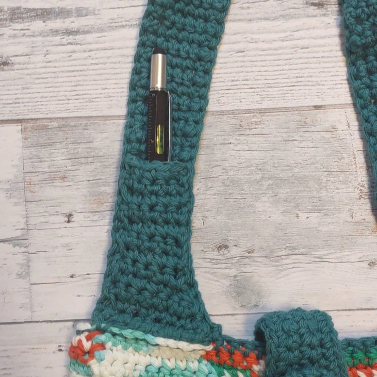 Crochet Knit Handmade Festival Tote Bag