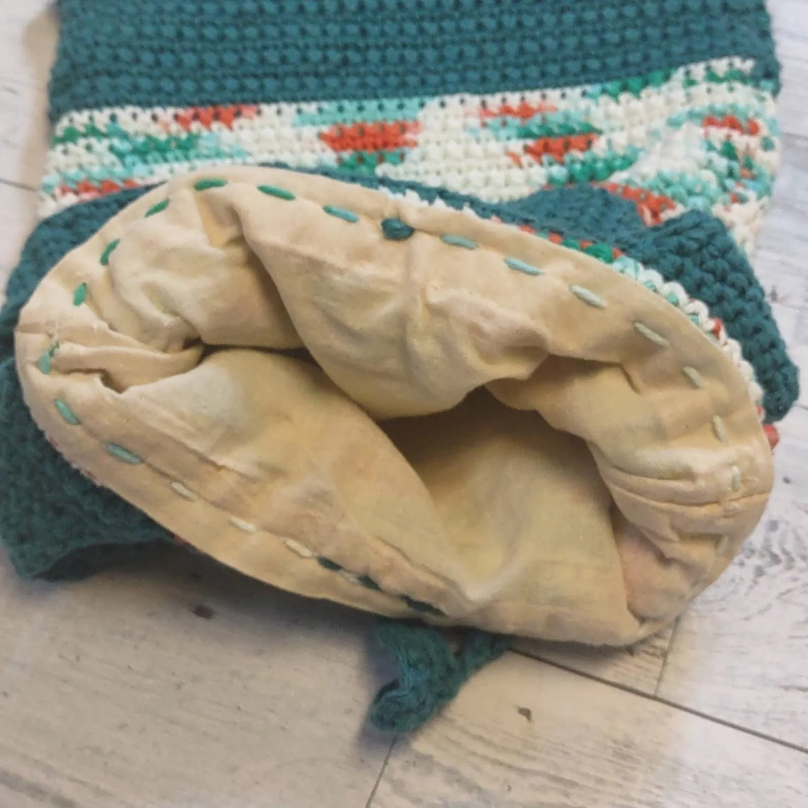 Crochet Knit Handmade Festival Tote Bag