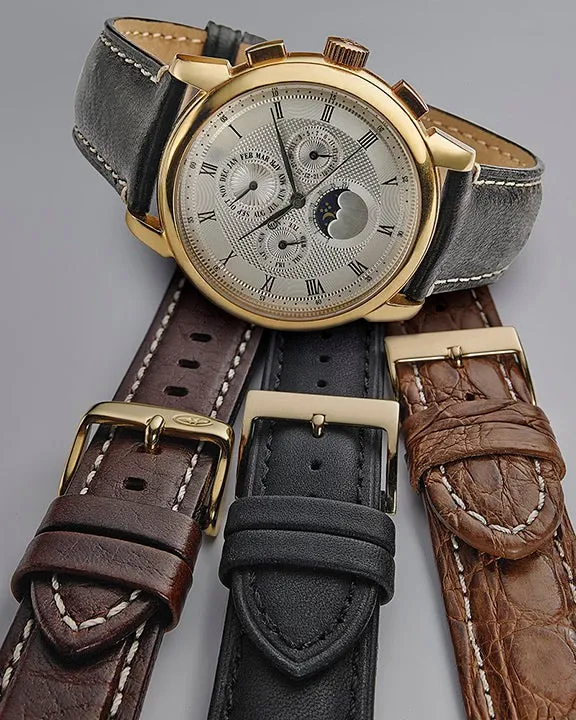 Crushed Leather Watchband  395