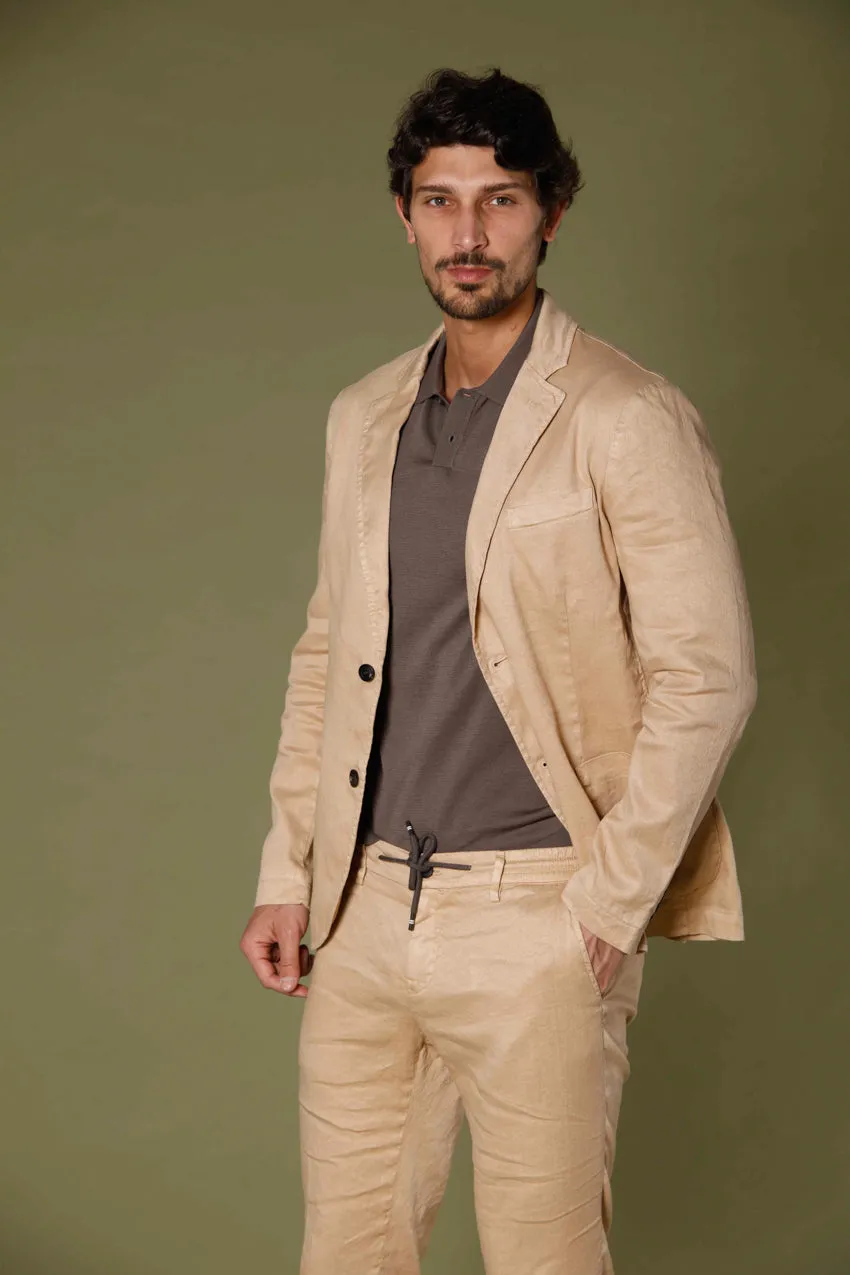 Da Vinci Summer men's  blazer in cotton and linen regular
