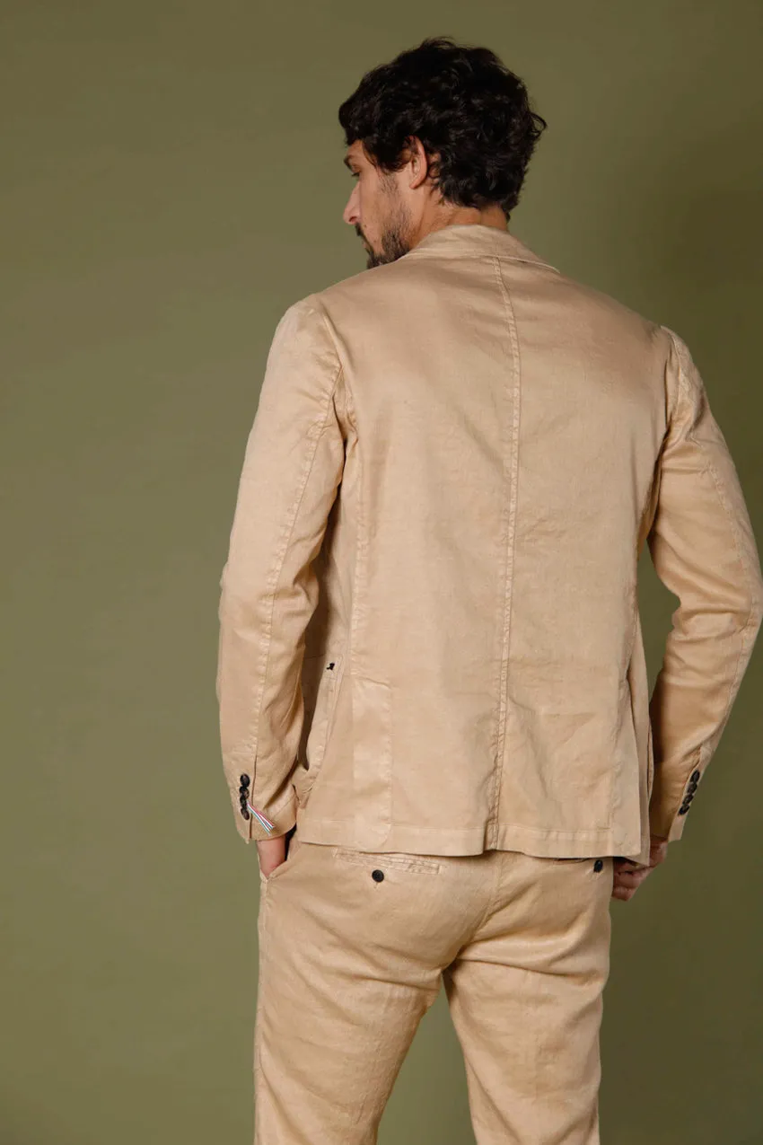 Da Vinci Summer men's  blazer in cotton and linen regular