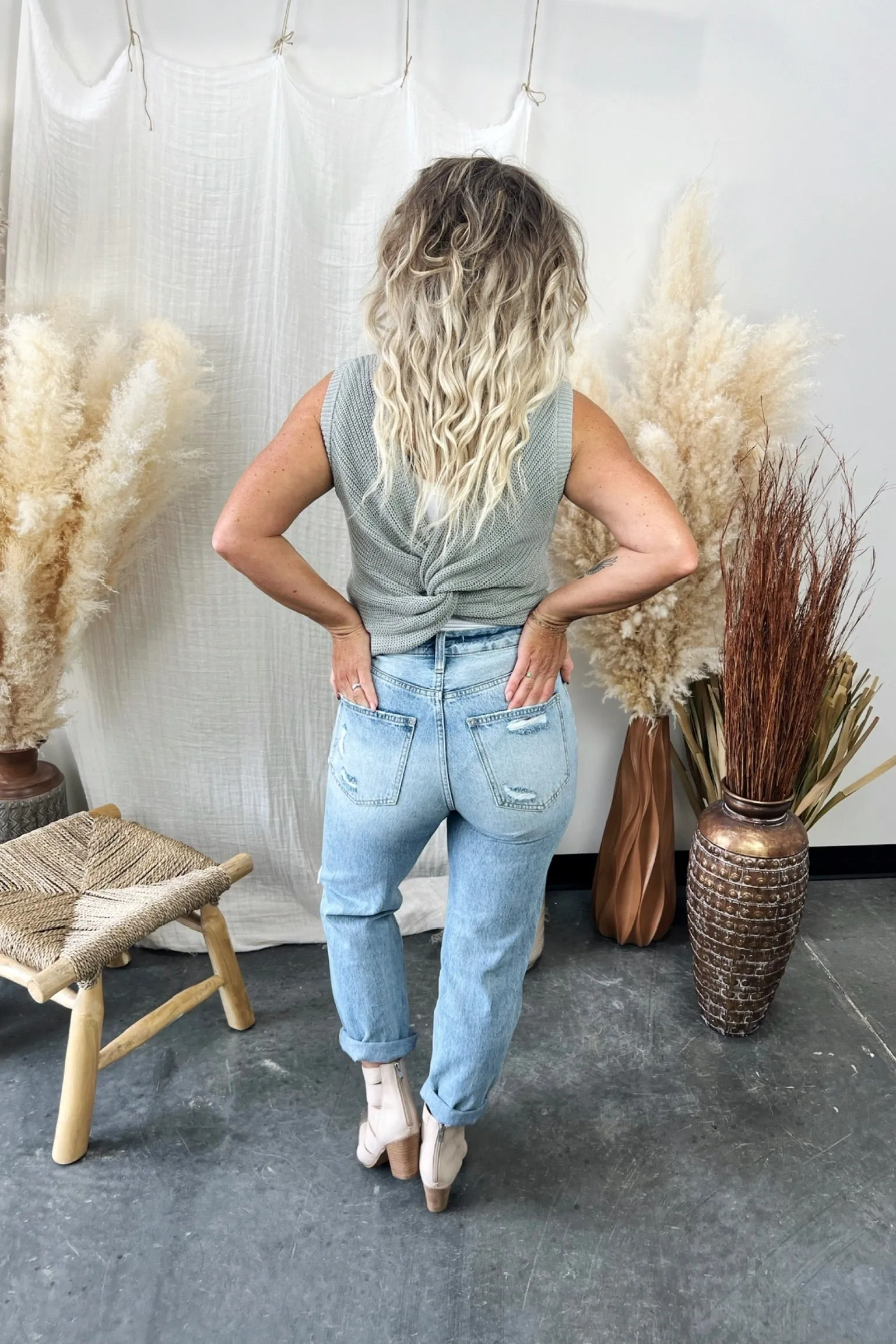 Eden Back Twist Top - FINAL SALE