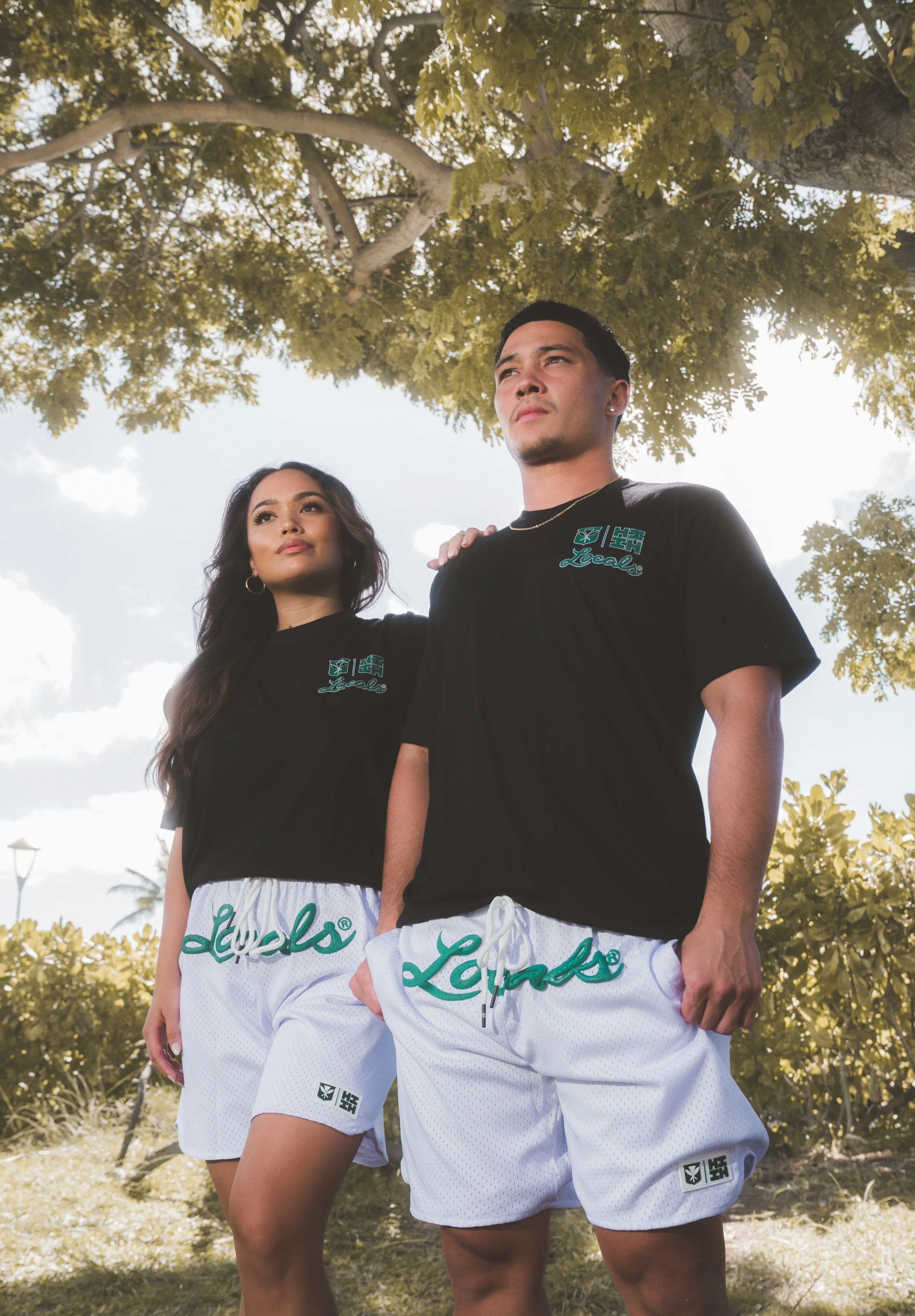 GREEN LOCALS MESH SHORTS COLLAB