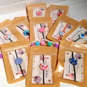 Handmade Cloth Button Hair Tie