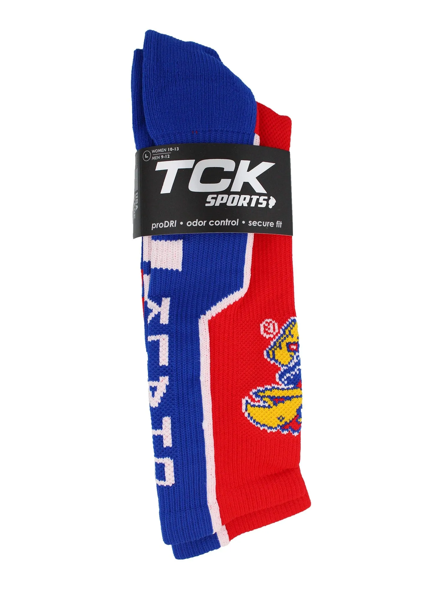 Kansas Rock Chalk Jayhawks Socks Perimeter Crew