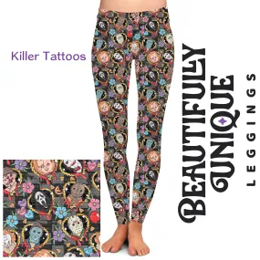 Killer Tattoos (Semi-Exclusive) - High-quality Handcrafted Vibrant Leggings
