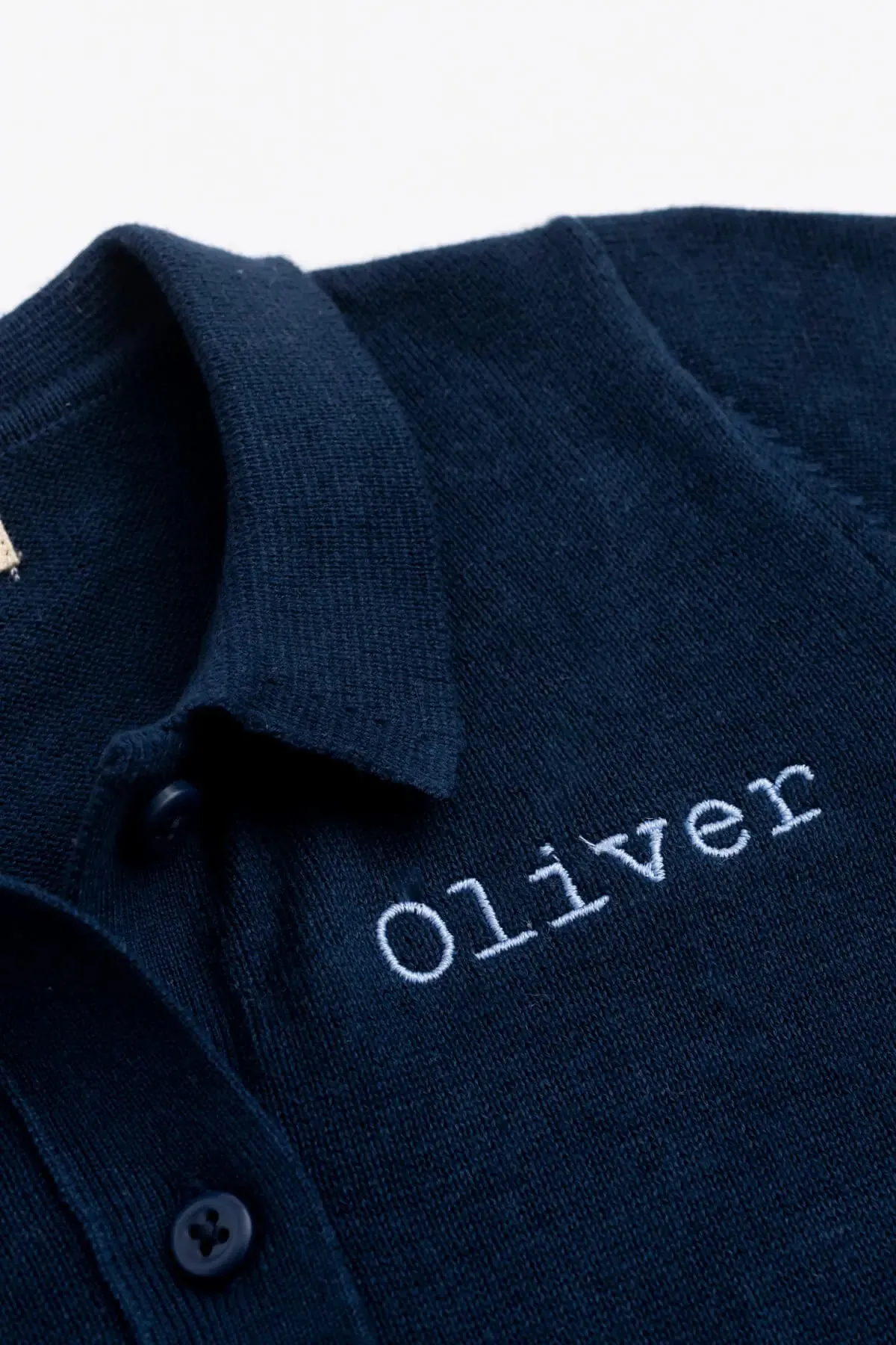 Knit Oxford Shirt_Navy