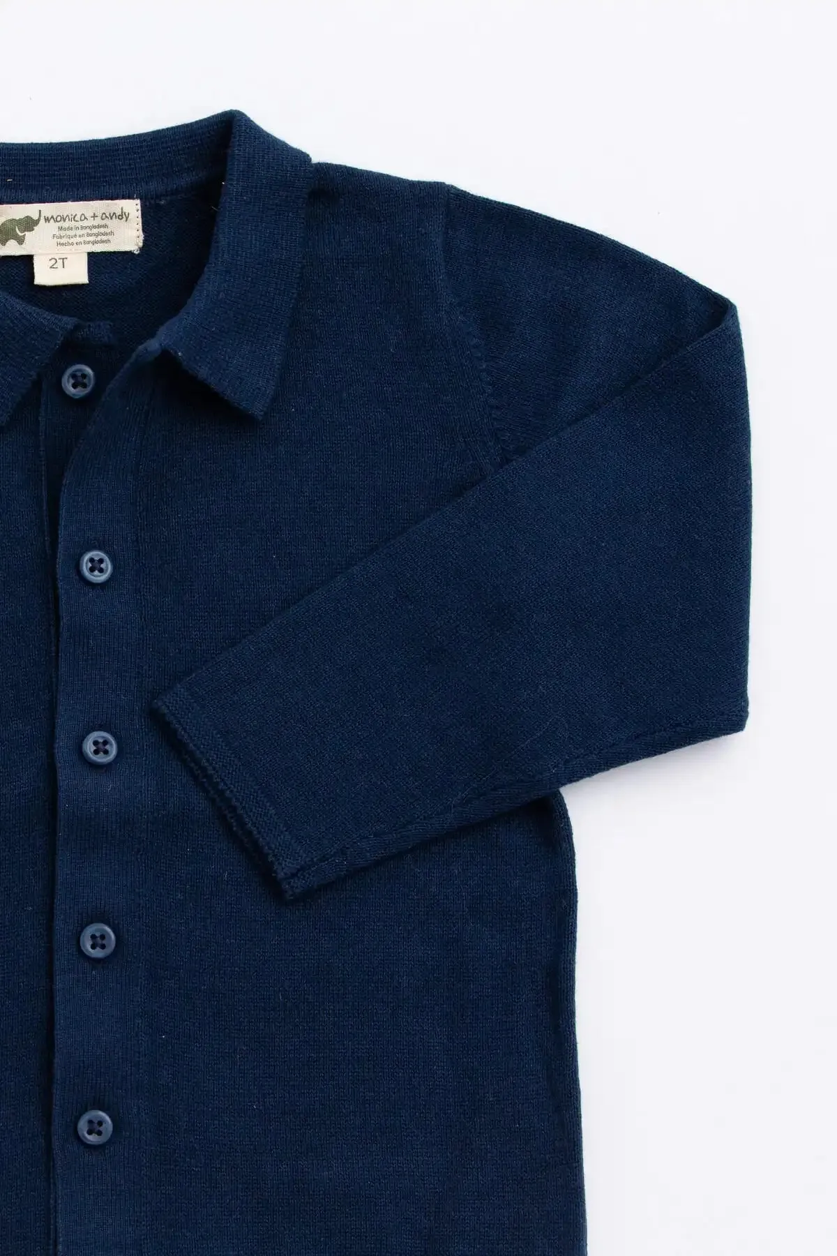 Knit Oxford Shirt_Navy