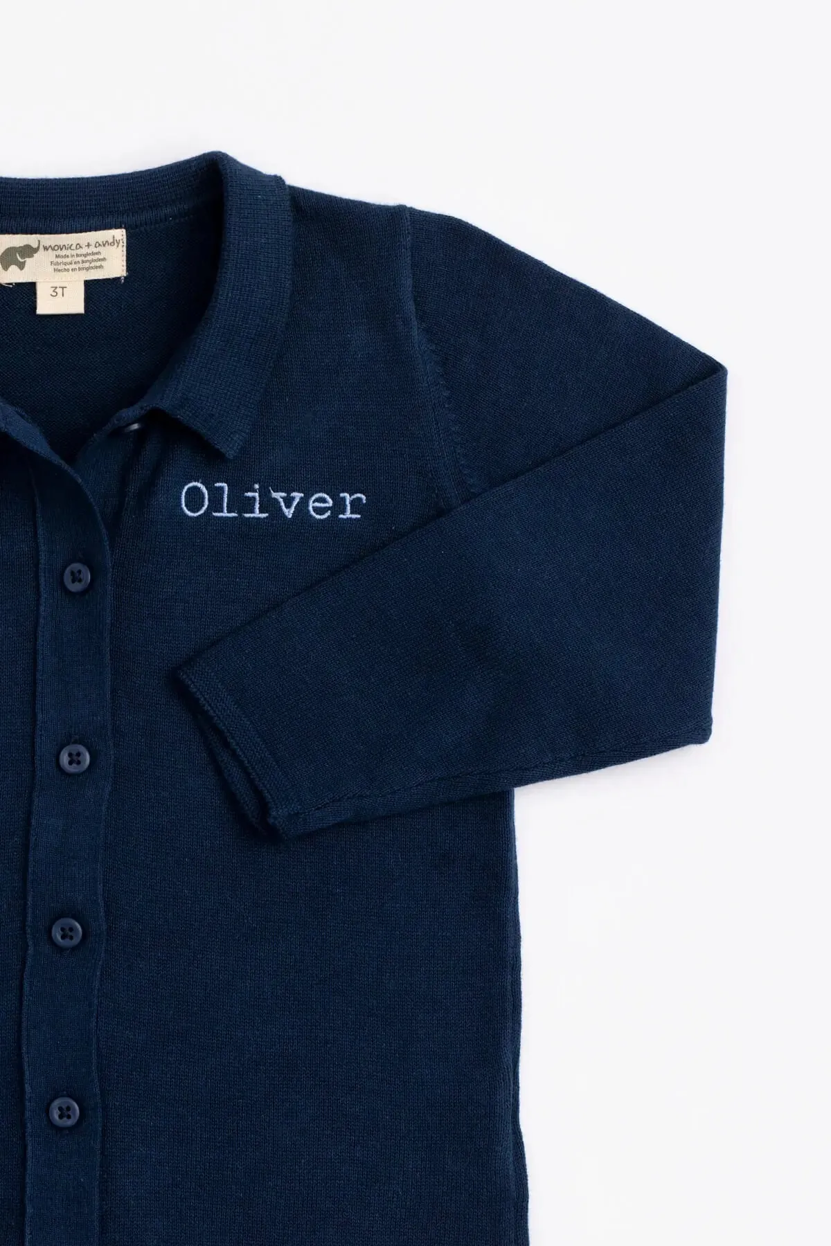 Knit Oxford Shirt_Navy