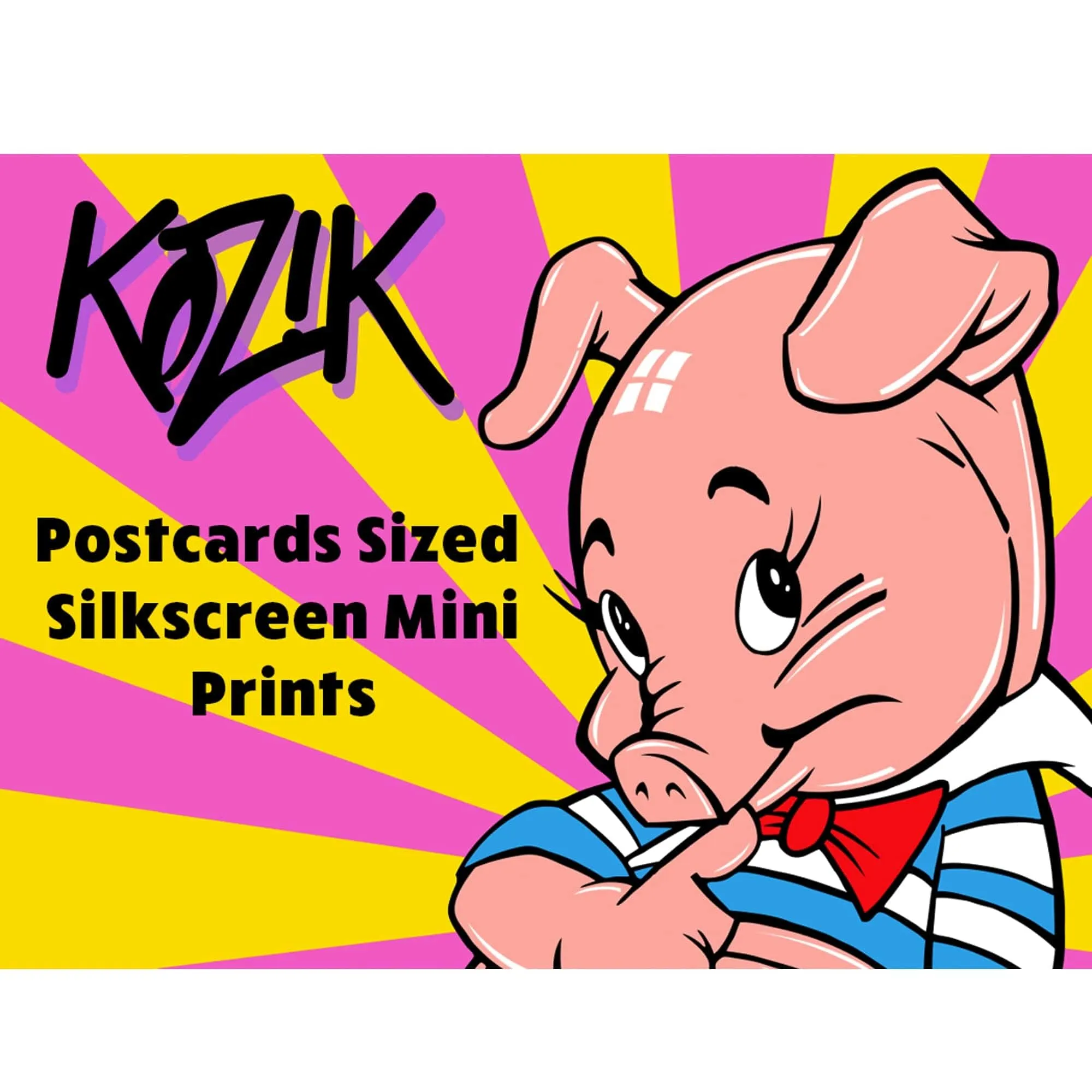 Let Us Prey 8 x 5.5" Silkscreened Postcard Art Print by Frank Kozik