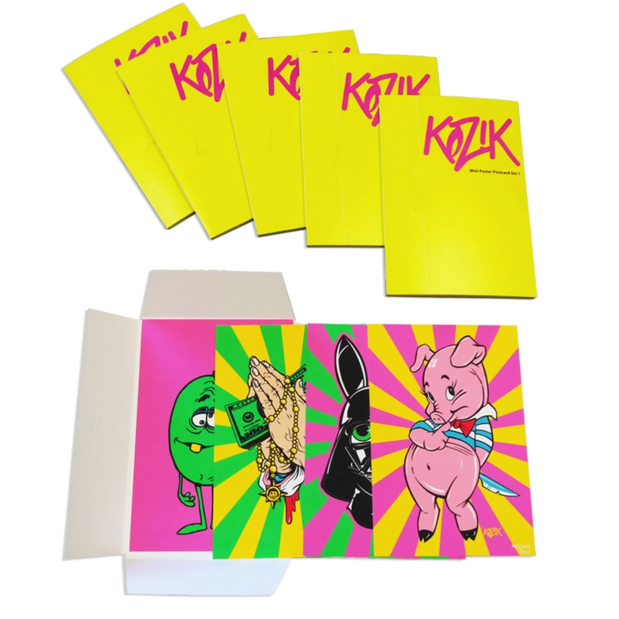 Let Us Prey 8 x 5.5" Silkscreened Postcard Art Print by Frank Kozik