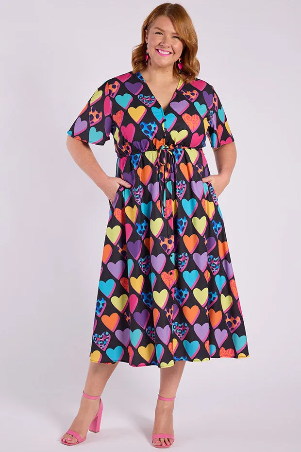 Marley Inky Hearts Dress