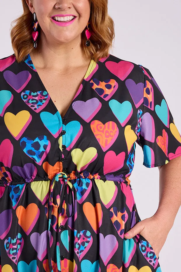 Marley Inky Hearts Dress