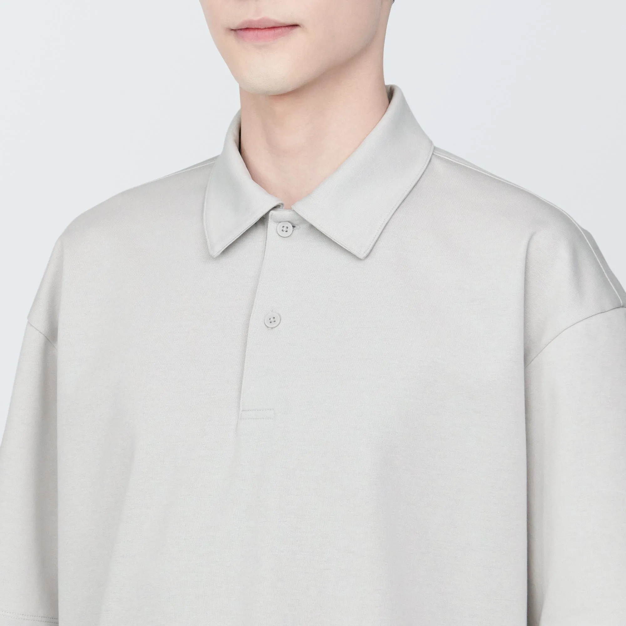 Men's Cool Touch Wide Half-Sleeve Polo Shirt