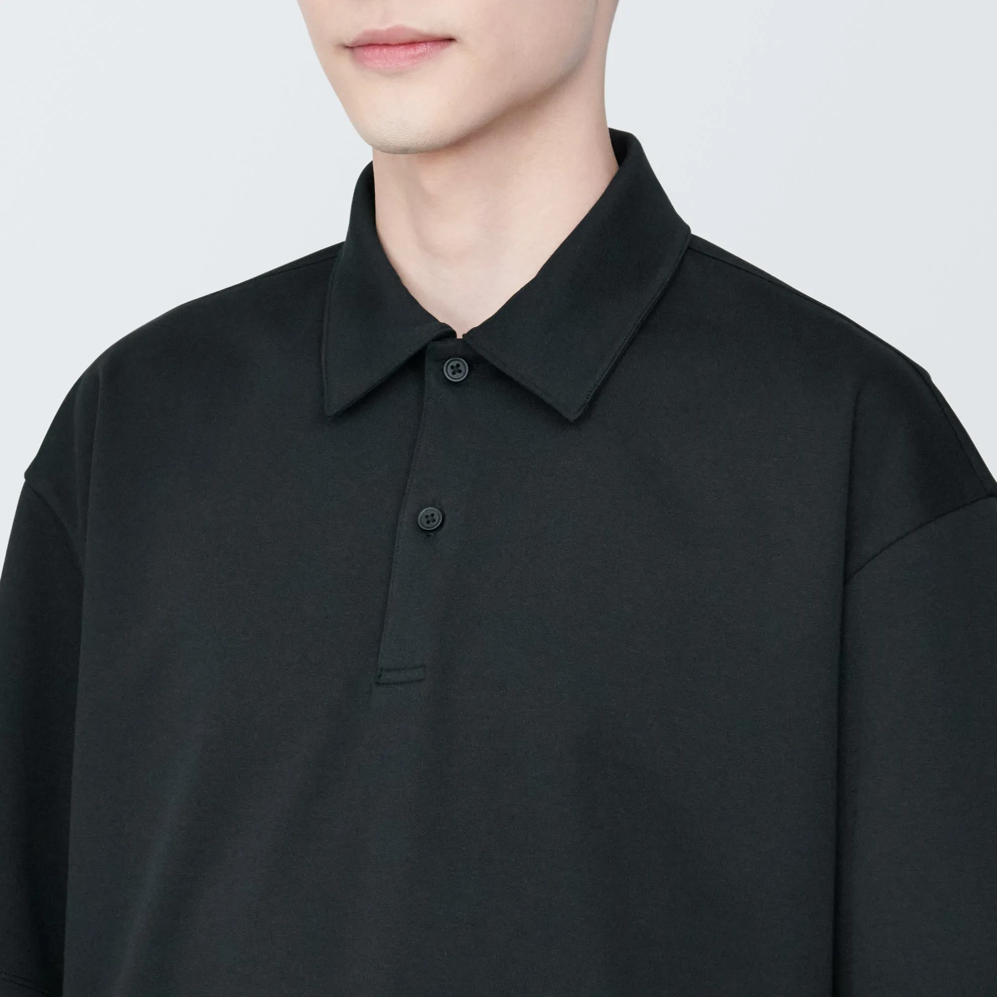 Men's Cool Touch Wide Half-Sleeve Polo Shirt