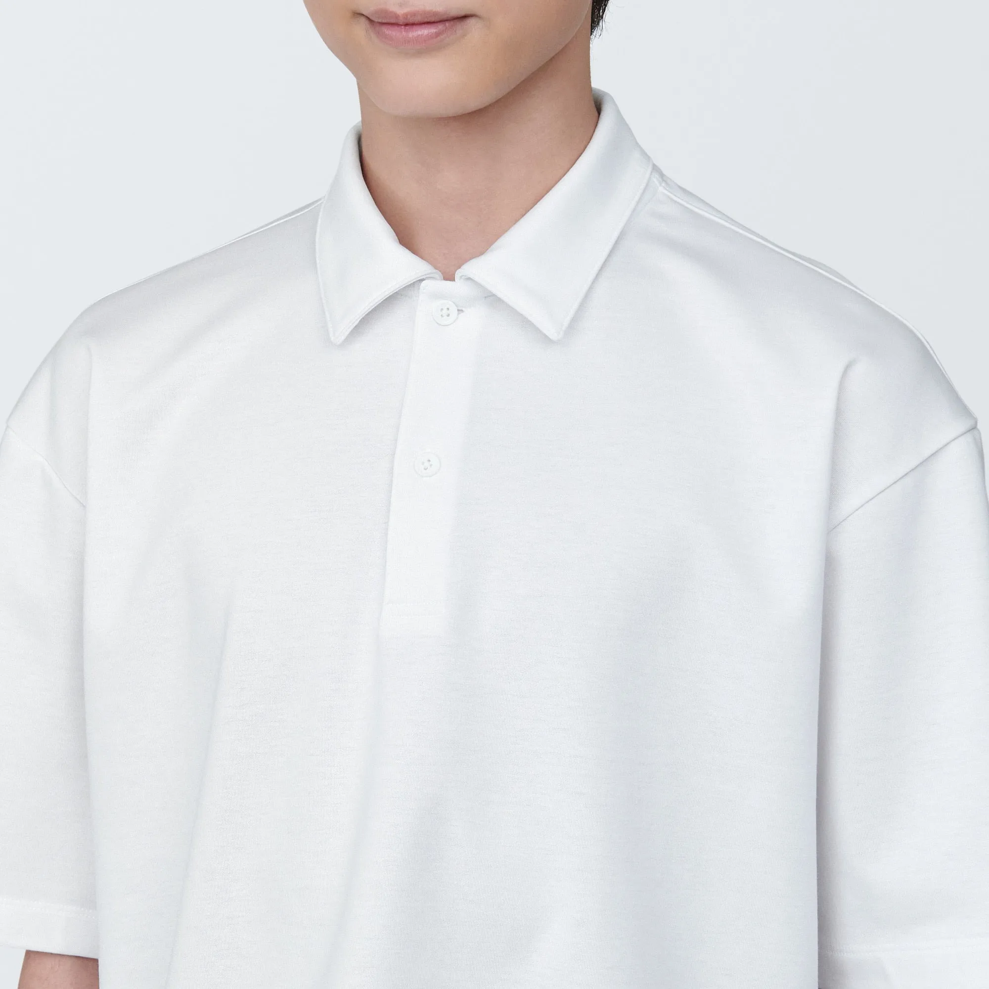 Men's Cool Touch Wide Half-Sleeve Polo Shirt