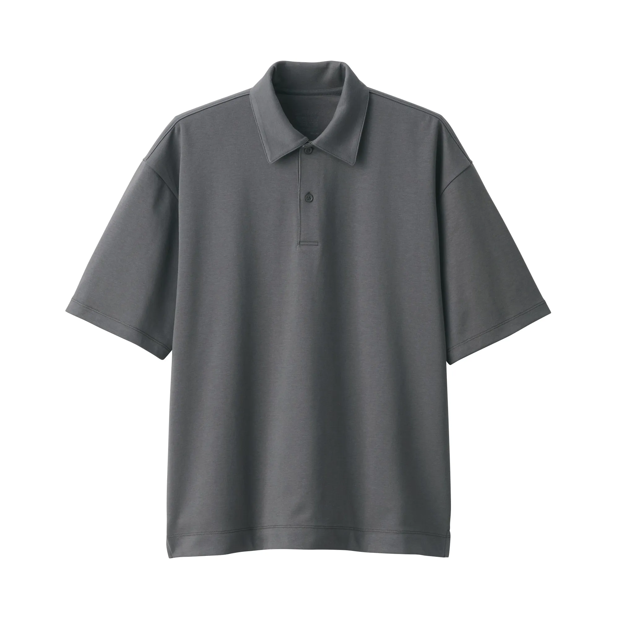 Men's Cool Touch Wide Half-Sleeve Polo Shirt