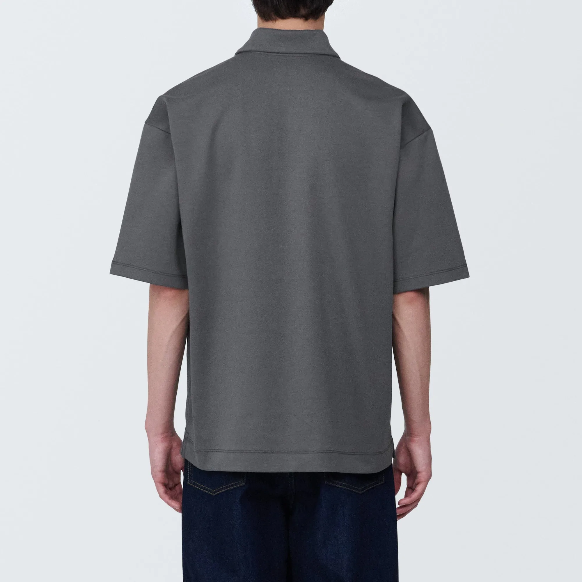 Men's Cool Touch Wide Half-Sleeve Polo Shirt