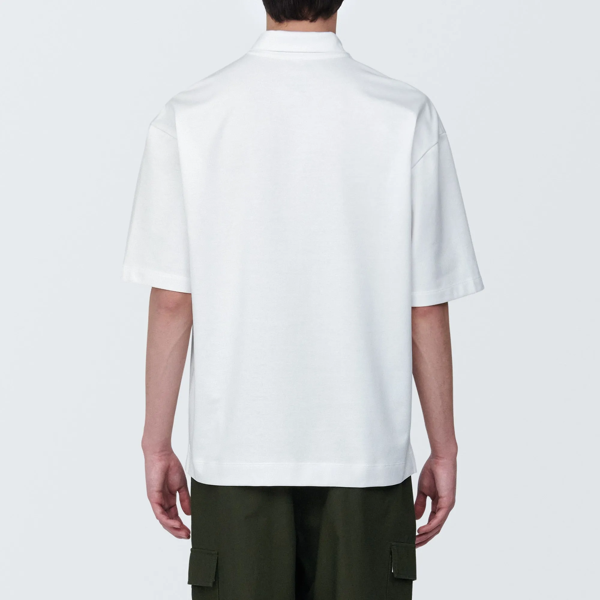 Men's Cool Touch Wide Half-Sleeve Polo Shirt