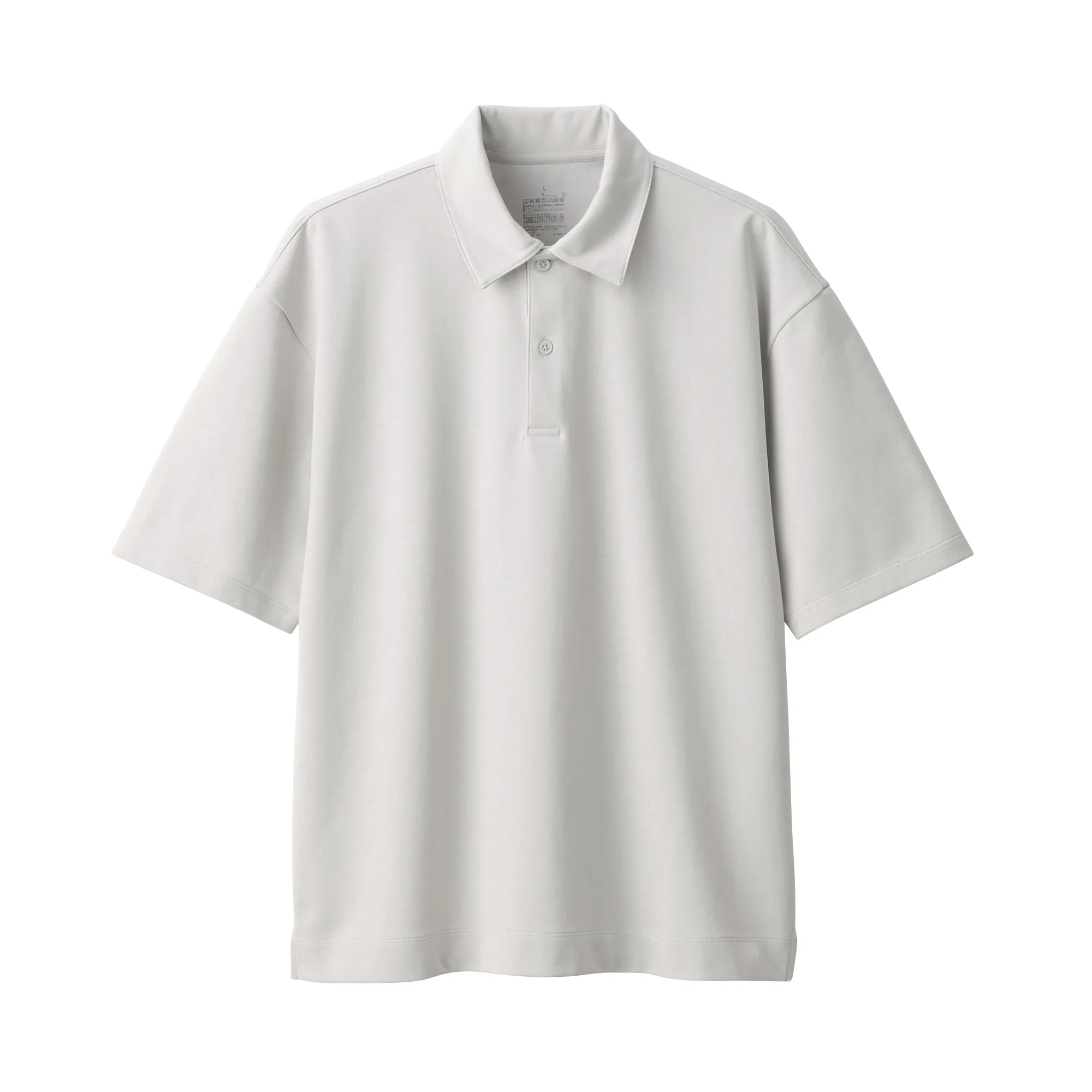 Men's Cool Touch Wide Half-Sleeve Polo Shirt