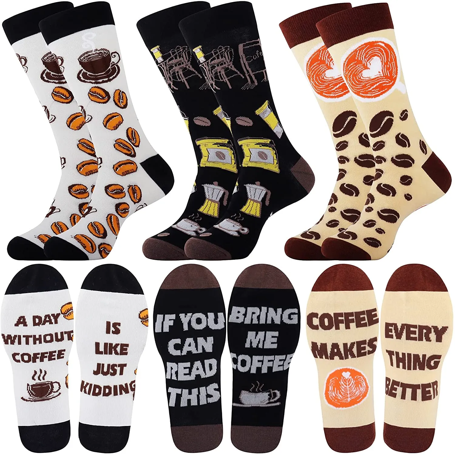 Mens Funny Fun Crazy Dress Crew Socks Pack Funky Novelty Cool Gifts
