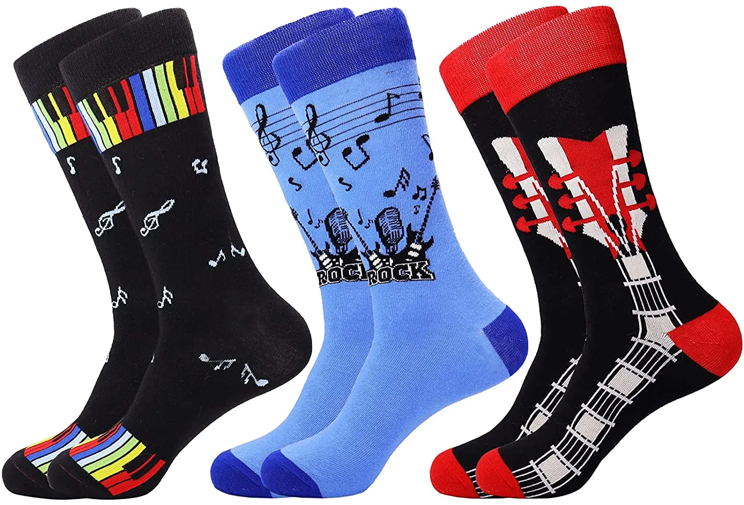 Mens Funny Fun Crazy Dress Crew Socks Pack Funky Novelty Cool Gifts