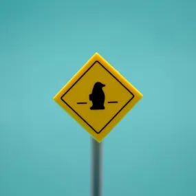 Penguin Road Sign