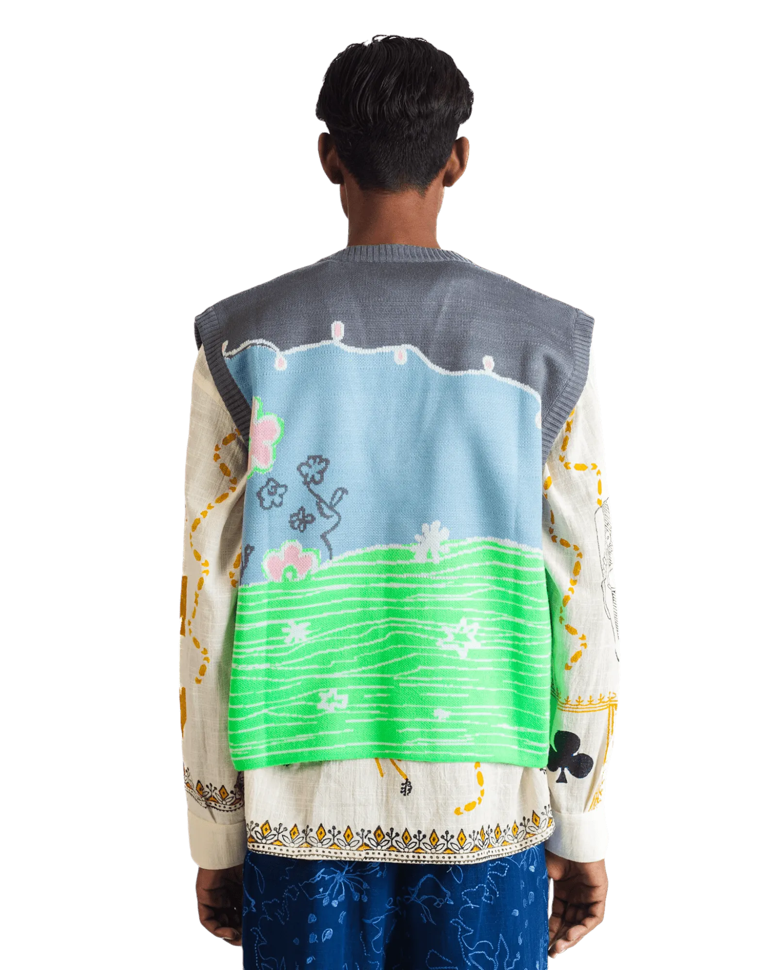 "FAIRY MEADOWS" KNIT VEST
