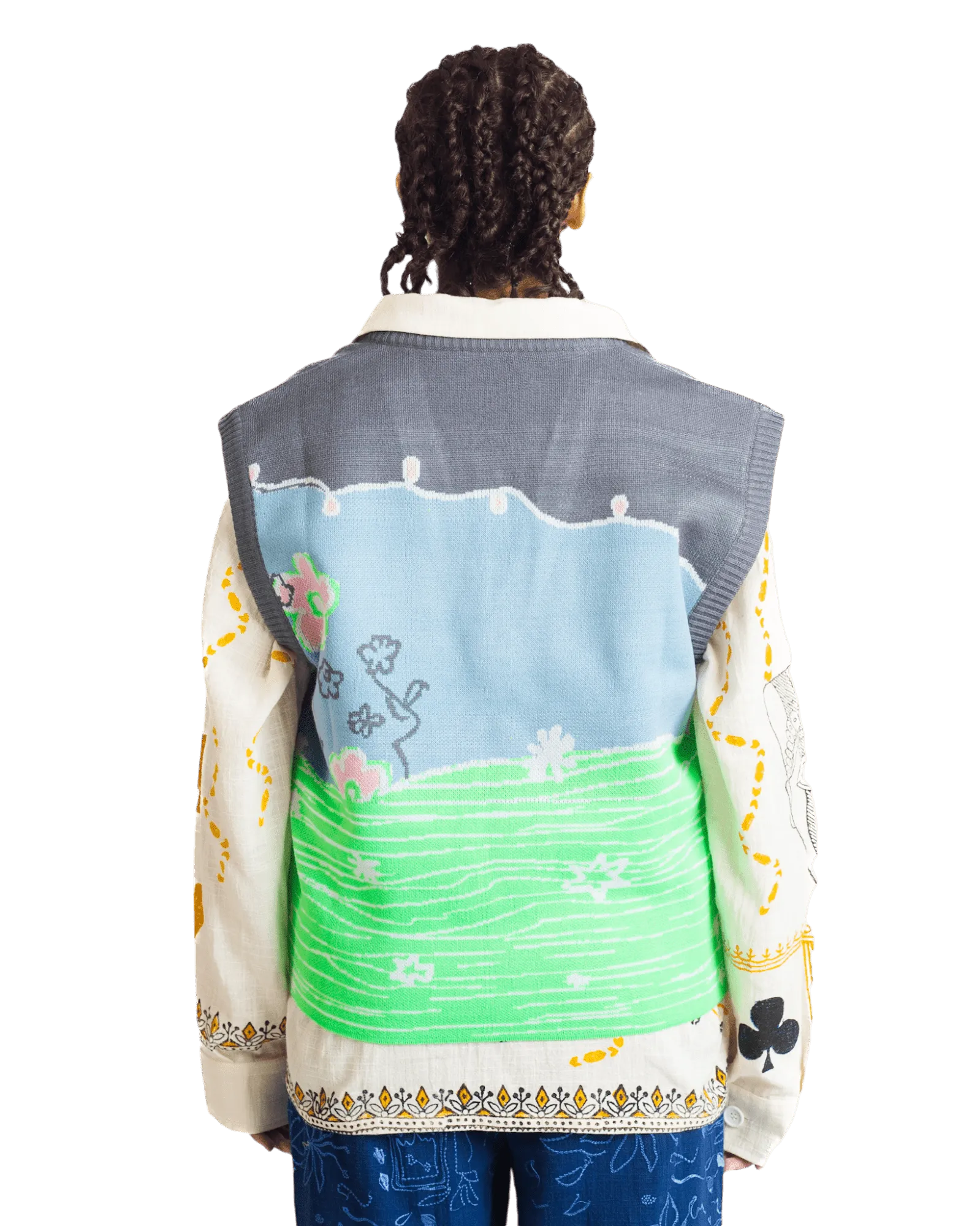 "FAIRY MEADOWS" KNIT VEST