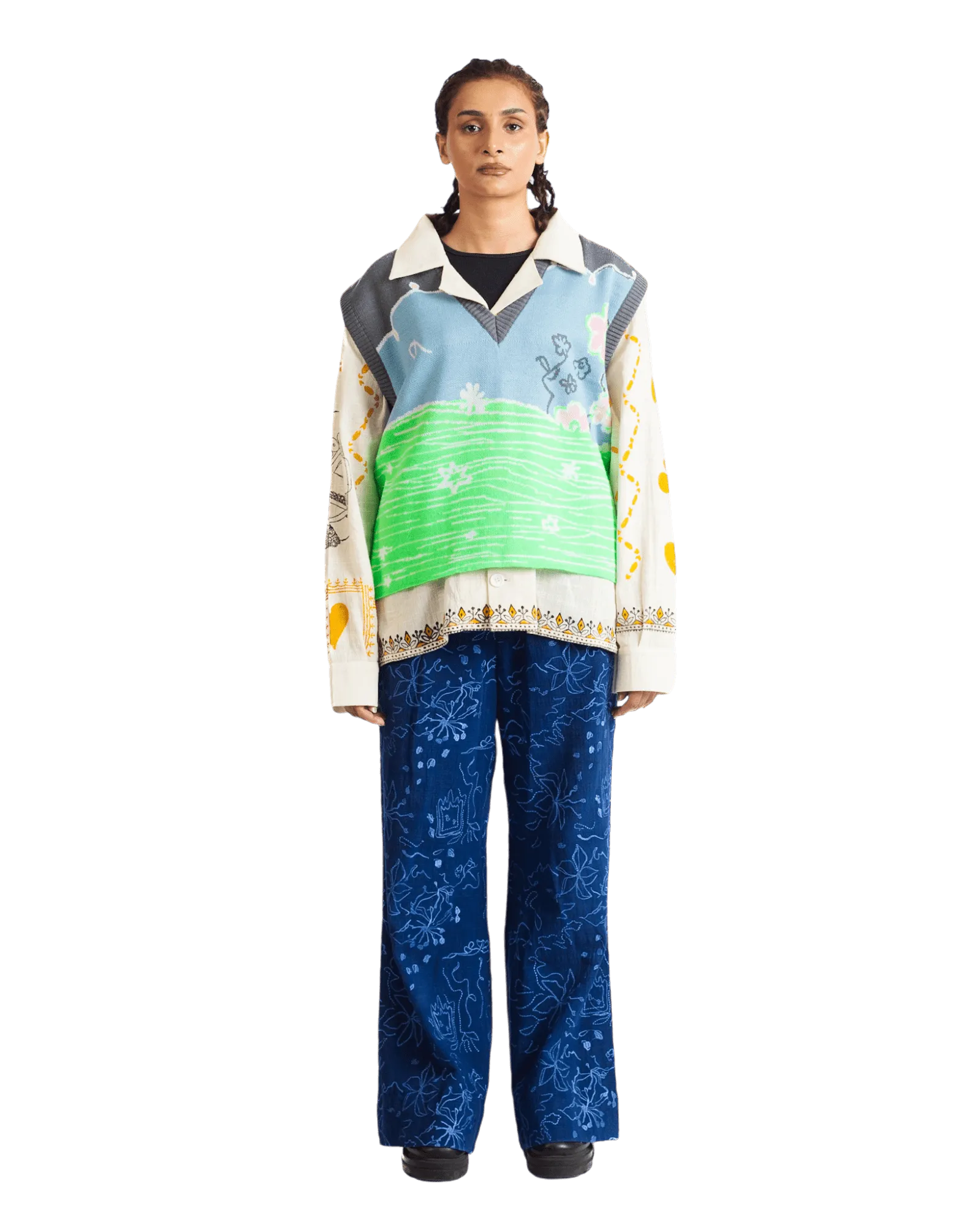 "FAIRY MEADOWS" KNIT VEST