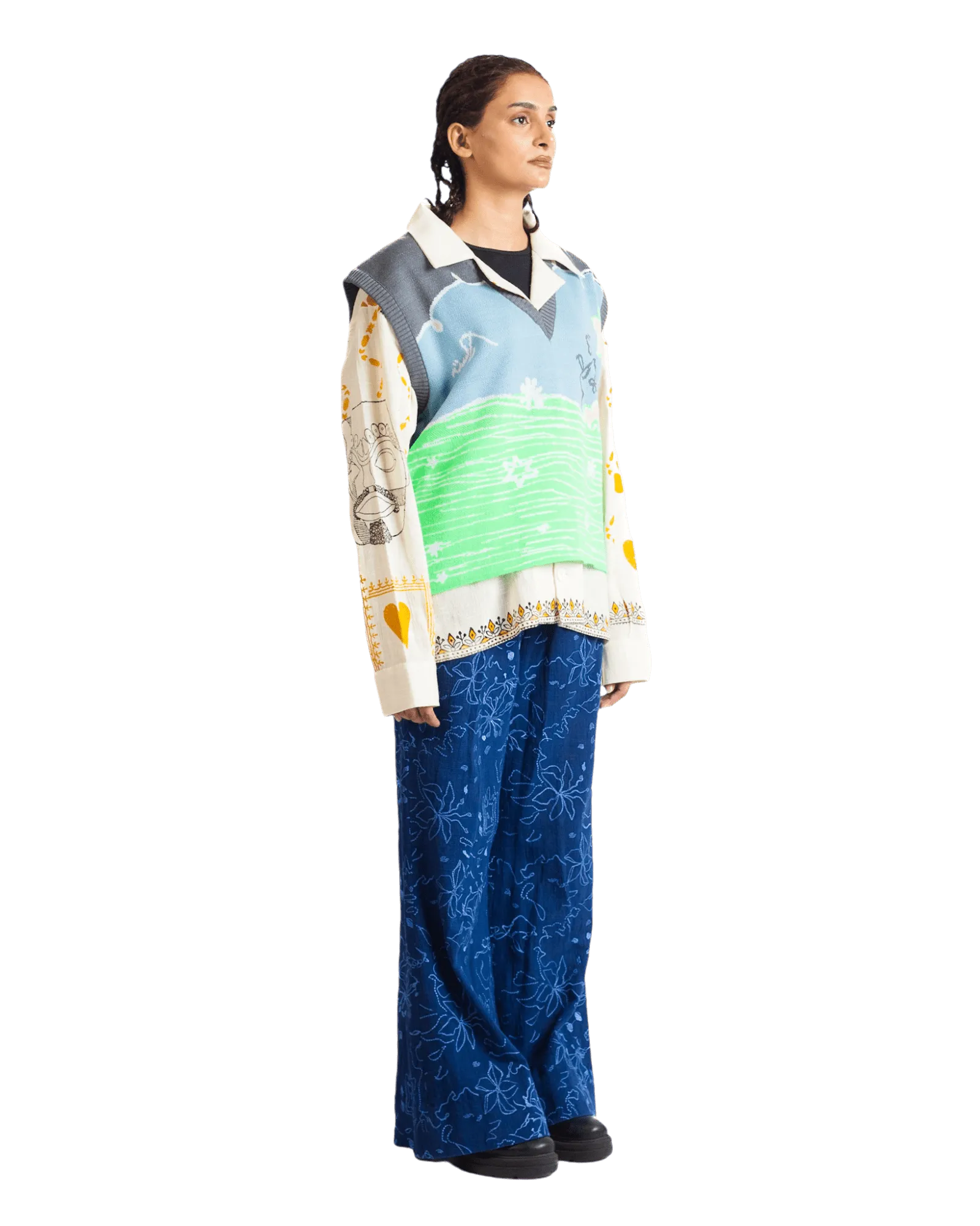 "FAIRY MEADOWS" KNIT VEST