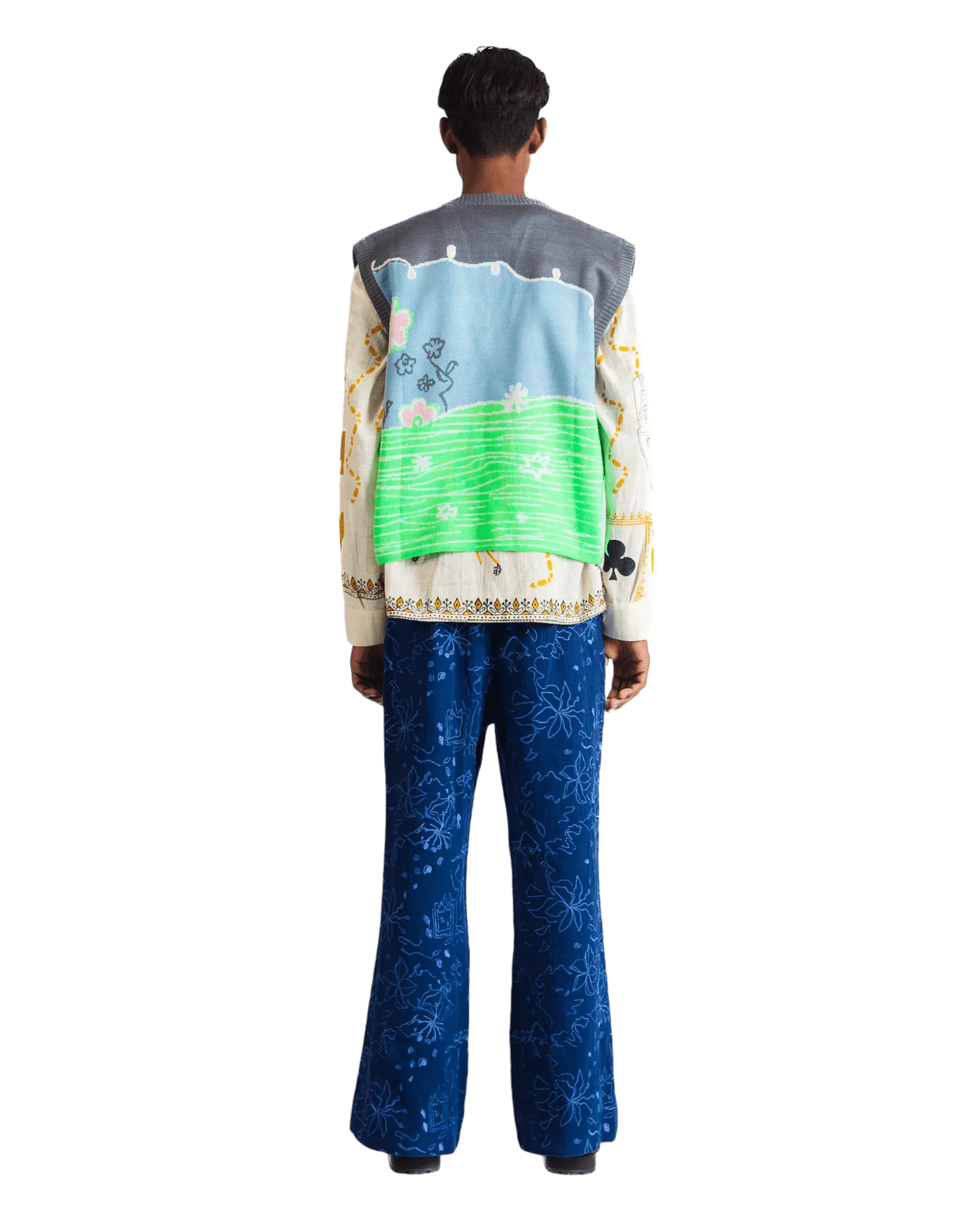 "FAIRY MEADOWS" KNIT VEST