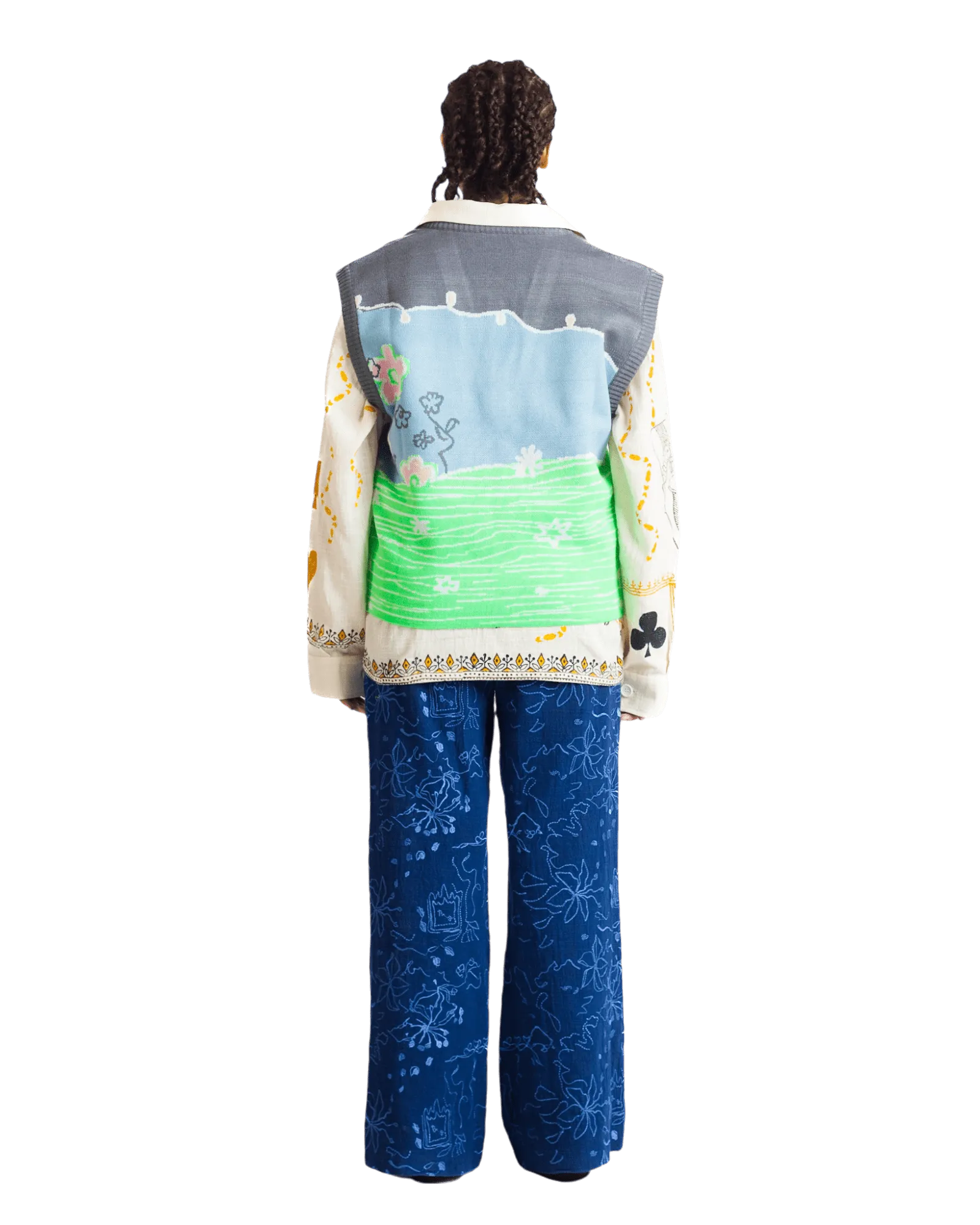 "FAIRY MEADOWS" KNIT VEST