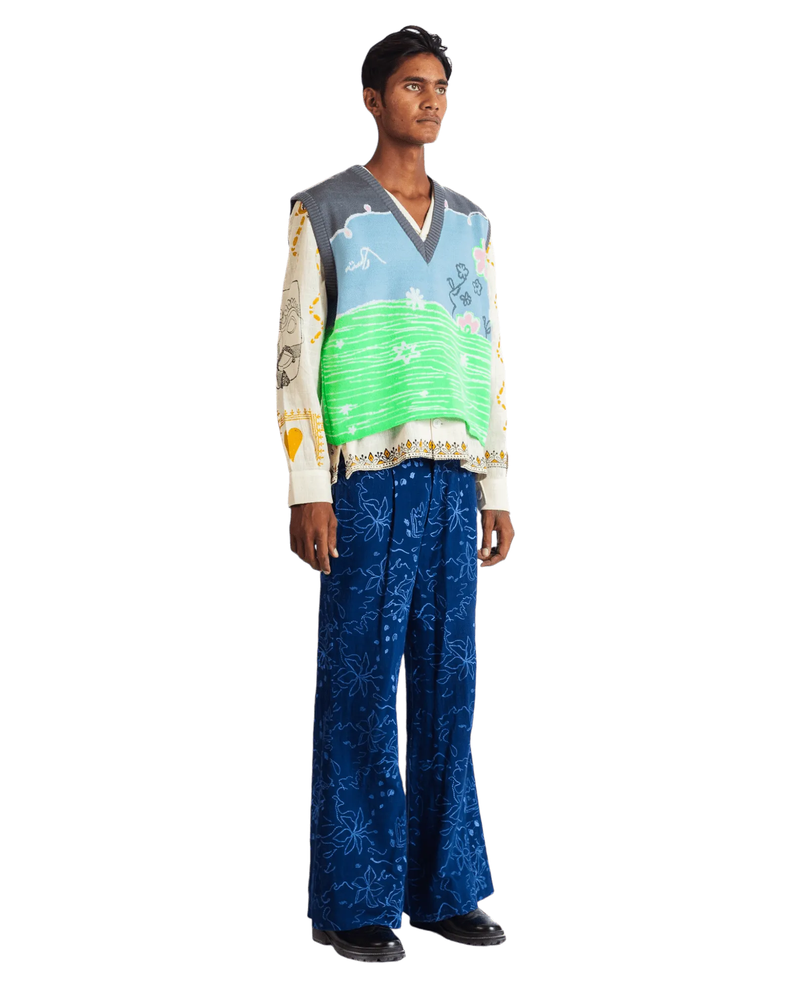 "FAIRY MEADOWS" KNIT VEST