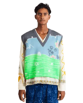 "FAIRY MEADOWS" KNIT VEST