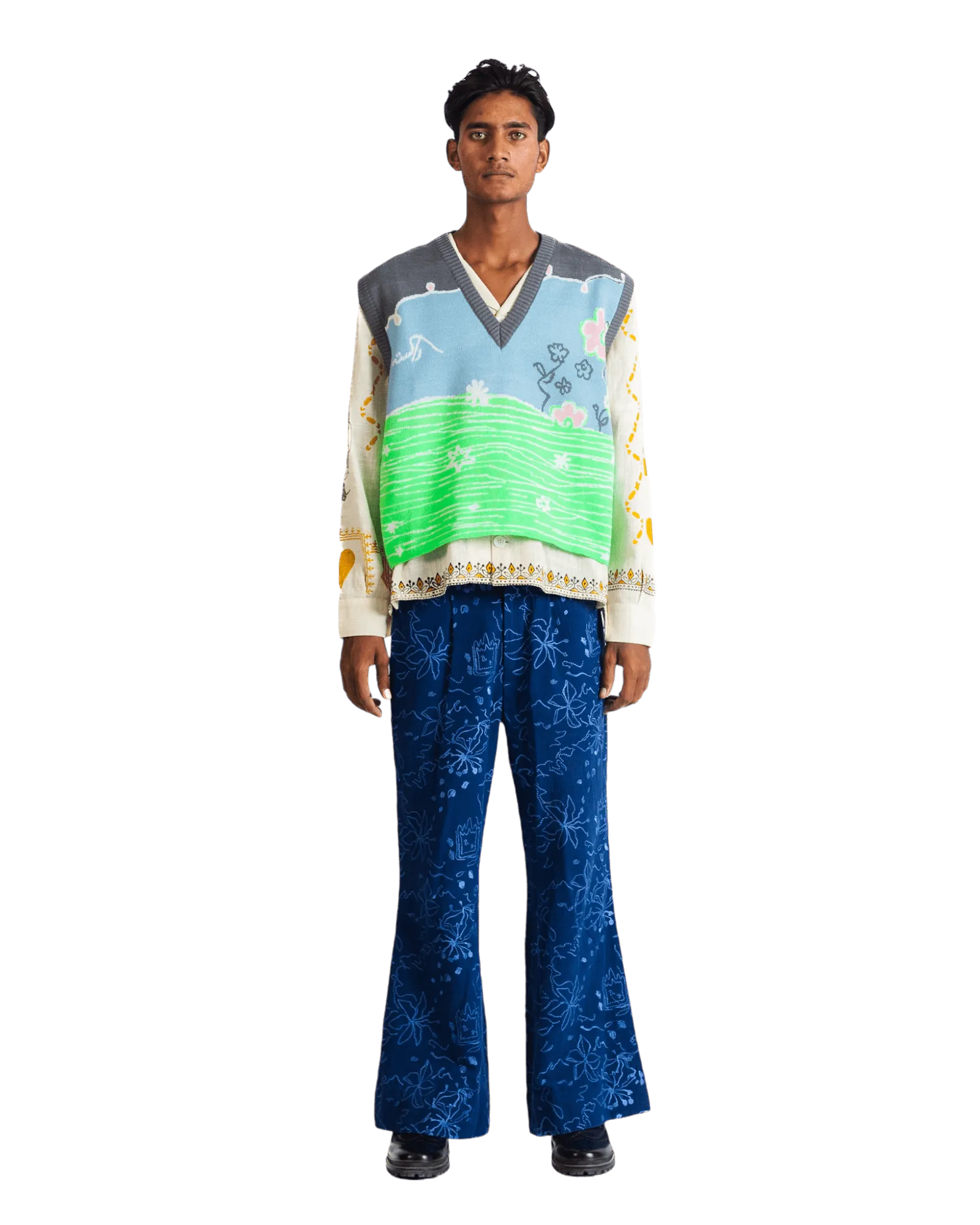 "FAIRY MEADOWS" KNIT VEST