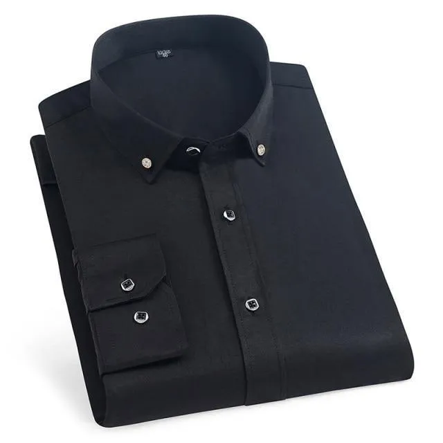 Refined Gentleman Men Dress Shirt